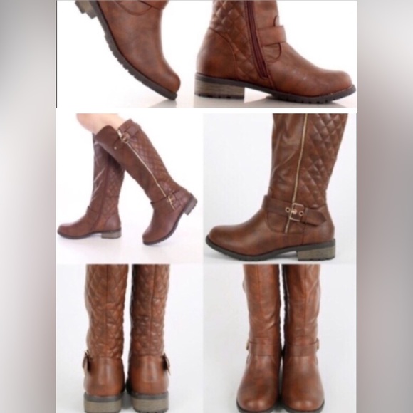 Boutique Brown Boots Size 6.5 - Picture 2 of 3